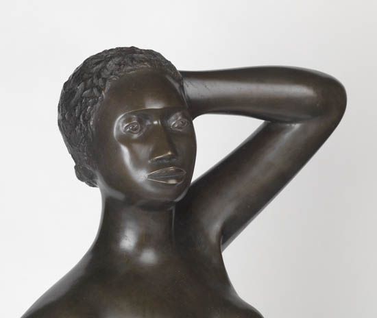 ELIZABETH CATLETT (1915 -     ) Untitled (Standing African-American Woman).